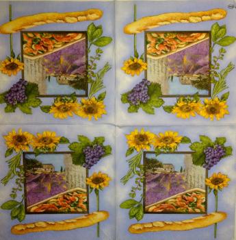 049 Sonnenblumen - 3-lagig (gelb) - Ambiente